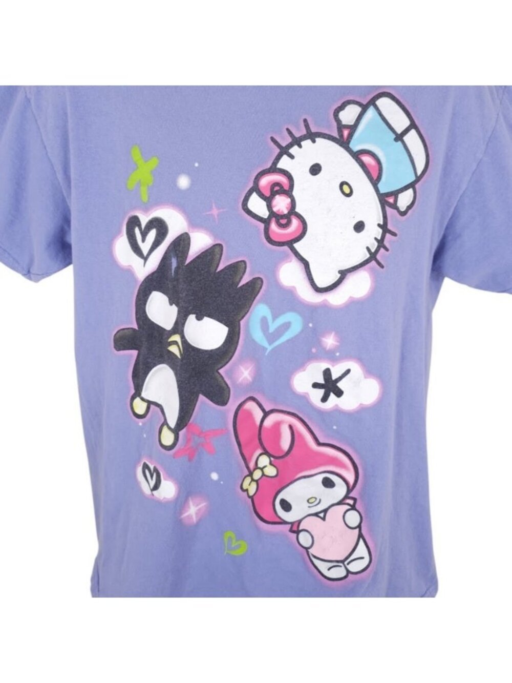 Hello Kitty And Friends T Shirt Mens Size Large Purple Sanrio Japanese